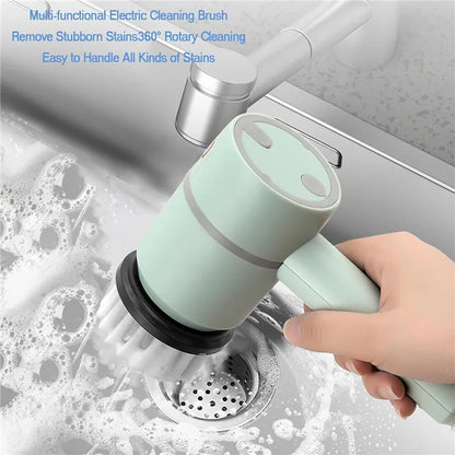 Dish Buddy Electric Dish Buddy Electric Spin Scrubber Electric Spin Scrubber Brush 360°Rotating Cordless Electric Cleaning Brush